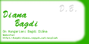 diana bagdi business card